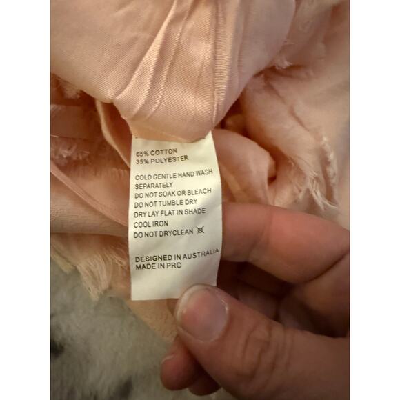 Cute Pink Fringe Dress By Polly Size 6 - Picture 5 of 6